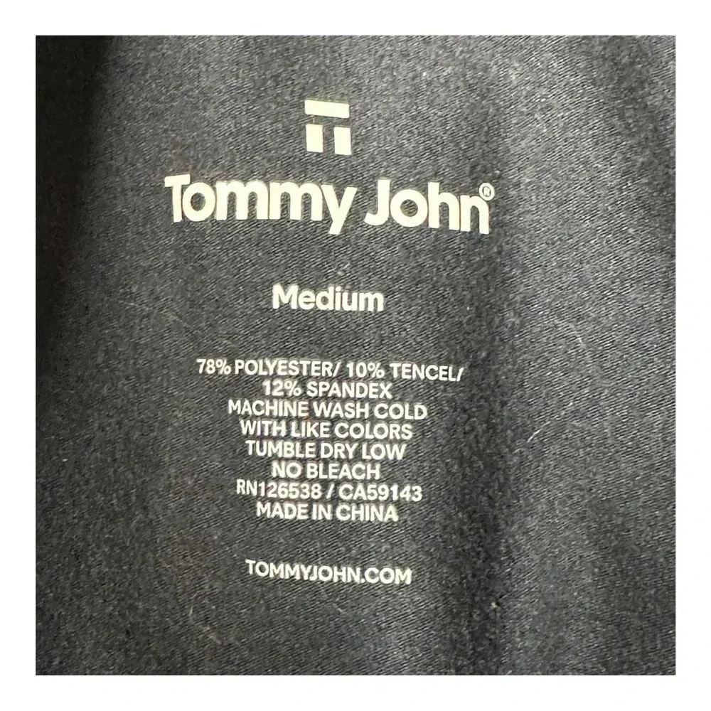 Tommy John Men's Black Drawstring Jogger Pant. Sz: M
